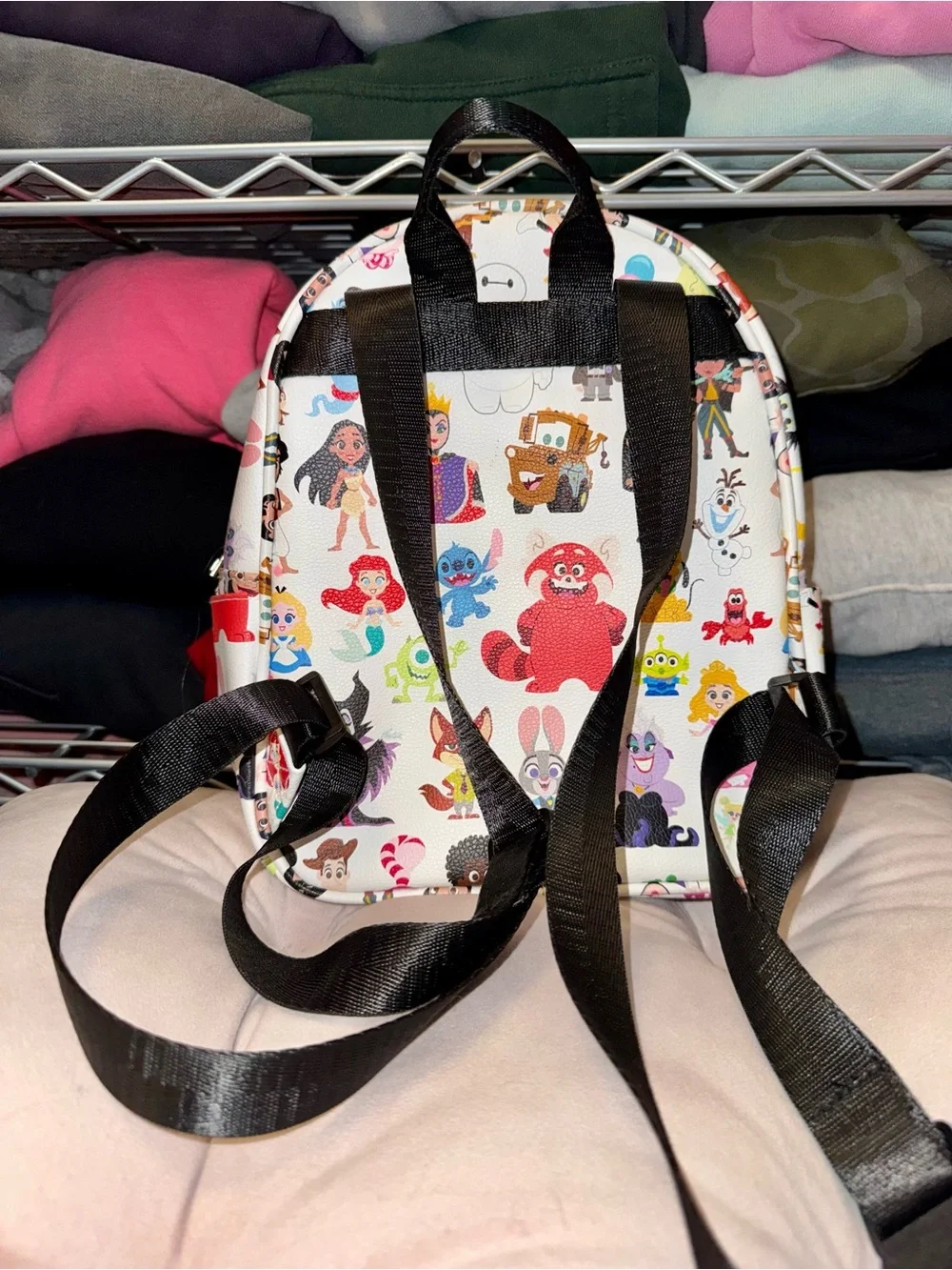 Disney 100Year Anniversary Mini Backpack White / Glitter / MultiColor Loungefly